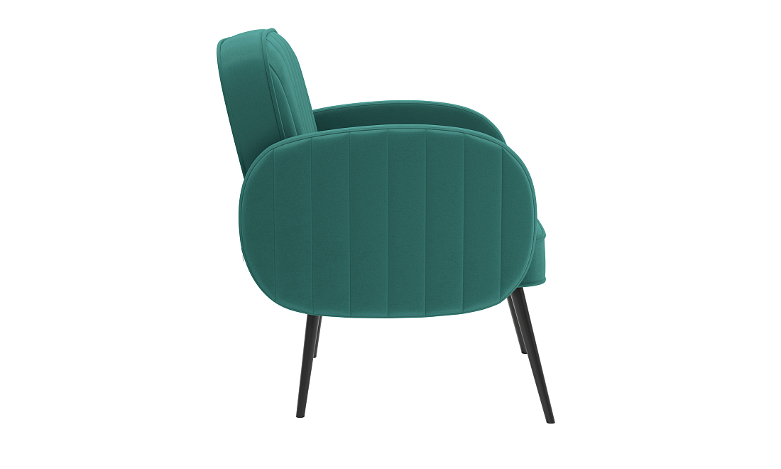 Флеминг Ф / Кресло велюр fresh изумруд